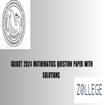 GUJCET 2024 Mathematics Question Paper with Answer Key PDF March 31 ZPYP